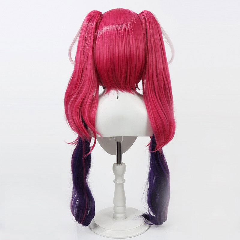 Hazbin Hotel Velvette Pink Purple Cosplay Wig
