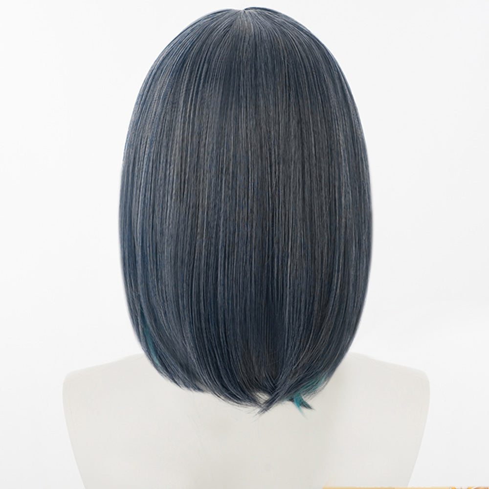 Azur Lane HMS Cheshire Cosplay Wig Grey Blue Green
