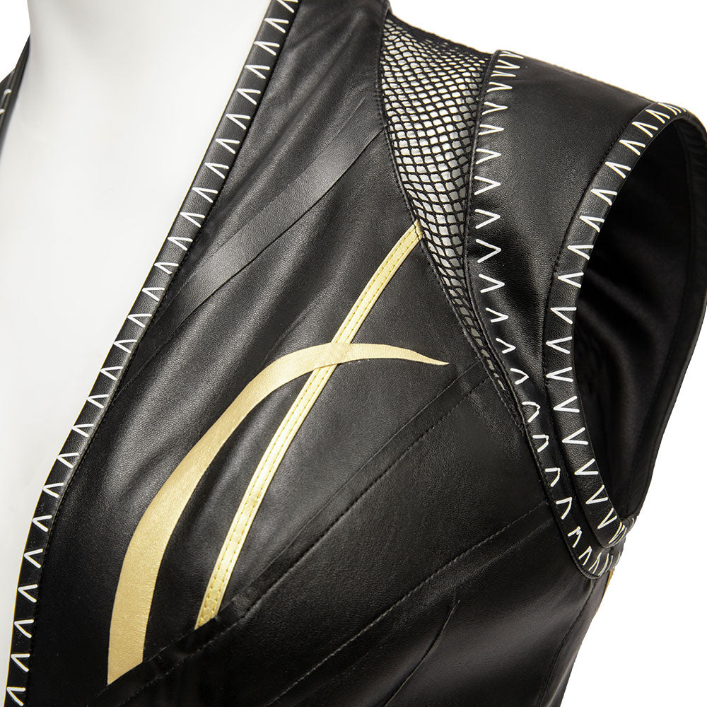 Game Baldur's Gate 3 Shadowheart Camp Cosplay Costume Women Sexy Leather Deep