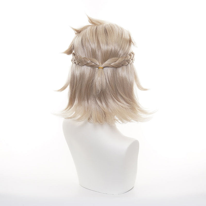 Game Genshin Impact Albedo Blonde Cosplay Wigs