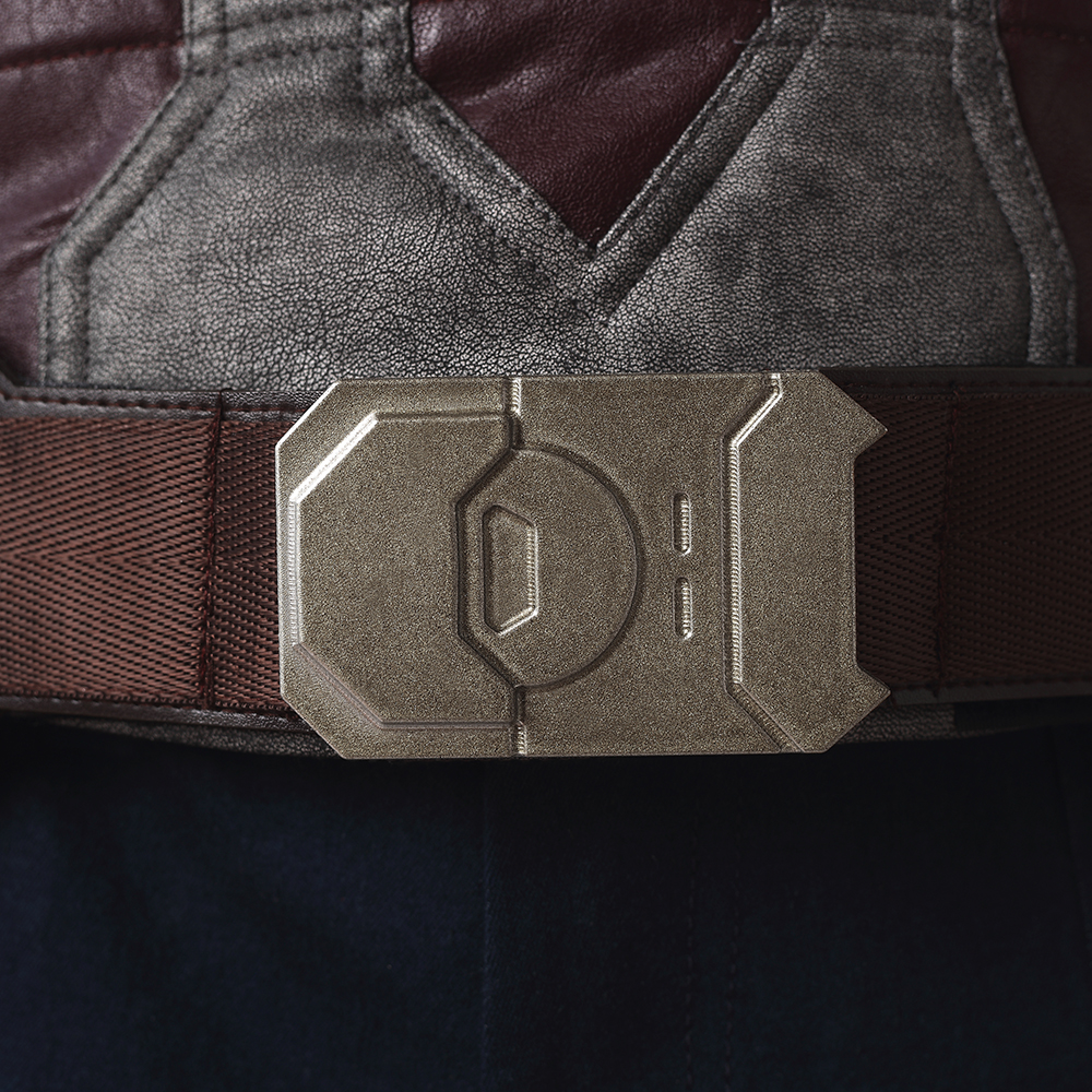 Marvel Movie Avengers Infinity War Captain America Steve Rogers Blue Battle Suit Halloween Cosplay Costume Full Set M20180193