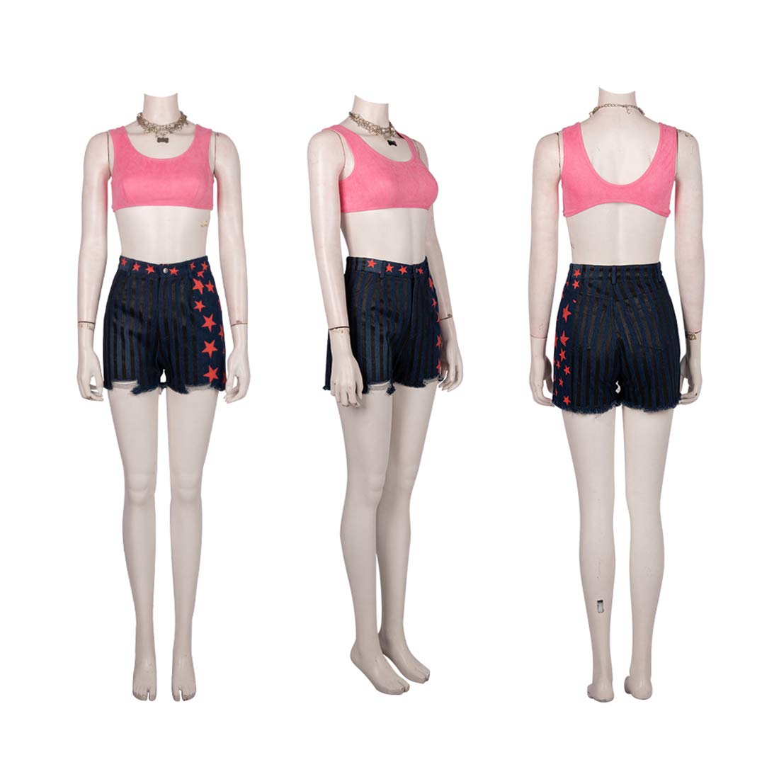 DC Movie Bird of Prey Harley Quinn costume Full Harlequin cosplay outfit