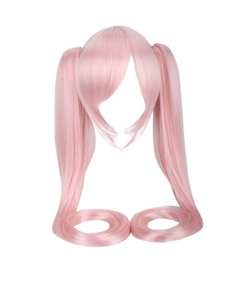 Haikyuu Women Pink Cosplay Dress with Socks Hair Pins Halloween Costume