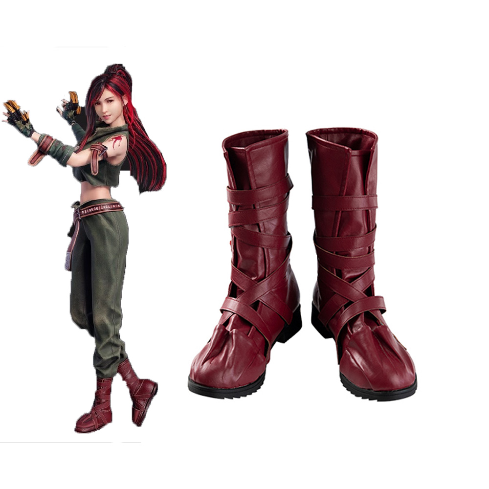 Final Fantasy VII Ever Crisis Tifa Lockhart Cosplay Shoes Boots