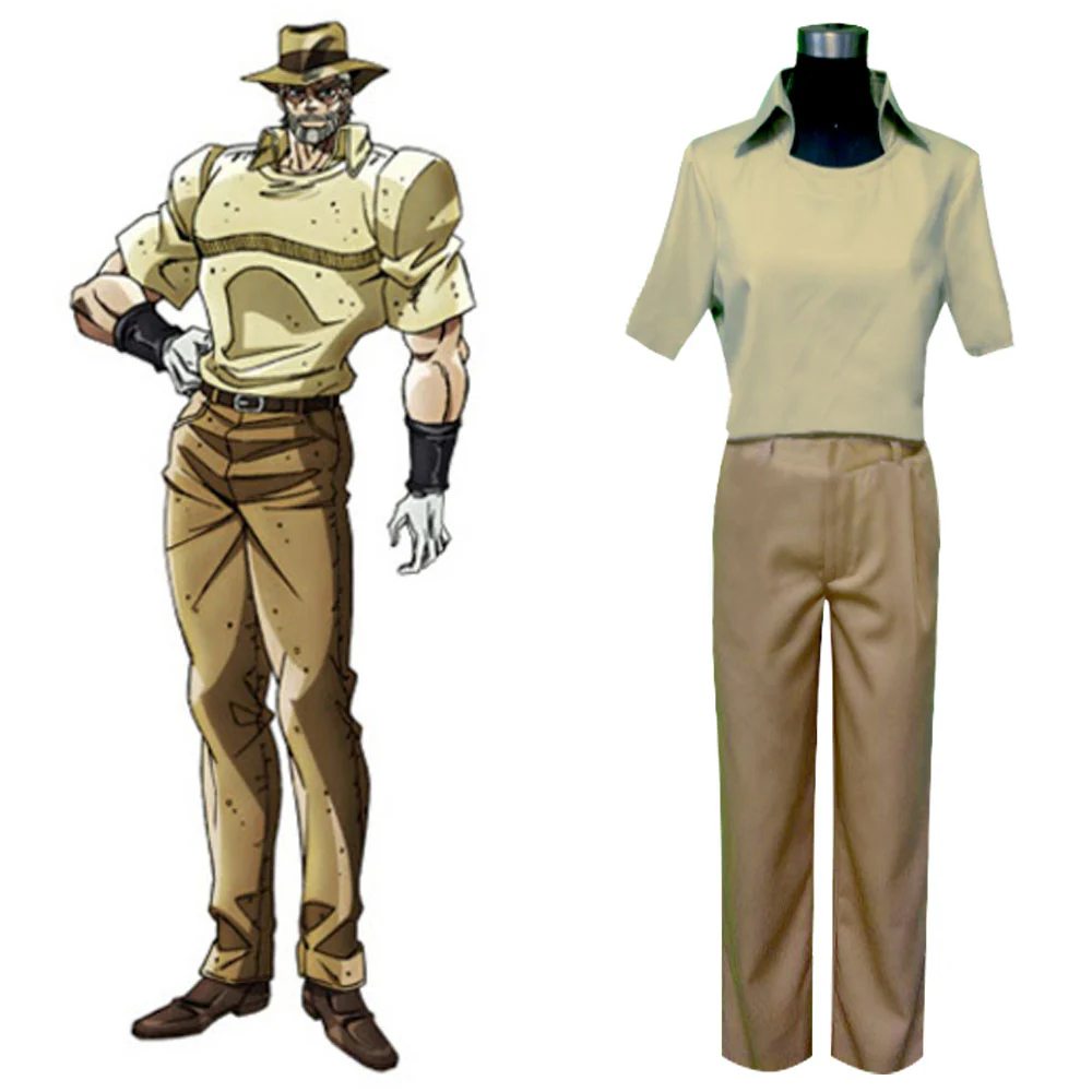 Jojo'S Bizarre Adventure: Stardust Crusaders Joseph Joestar Cosplay Costume