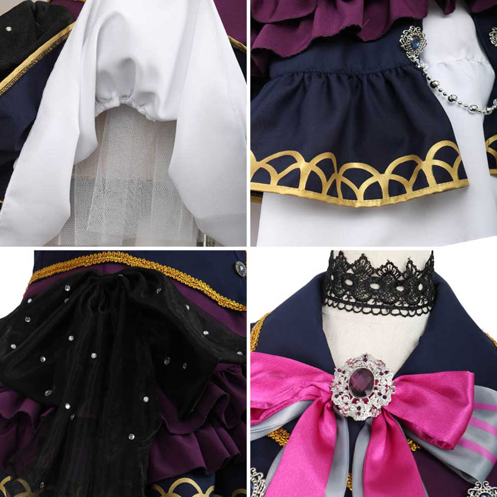 BanG Dream! Roselia Udagawa Ako BLACK SHOUT Cosplay Costume