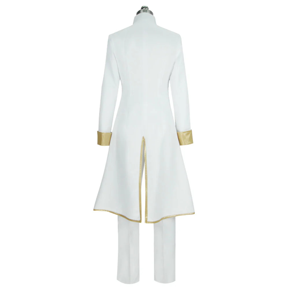 Jojo'S Bizarre Adventure :Unbreakble Diamond Rohan Kishibe Heaven' Door White Cosplay Costume