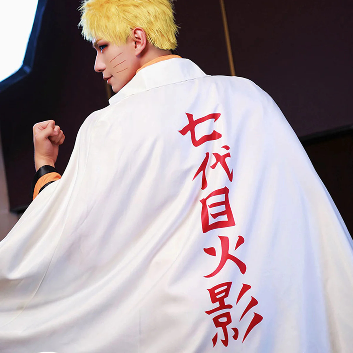 Naruto Uzumaki Seventh Hokage Cape Cosplay Costume