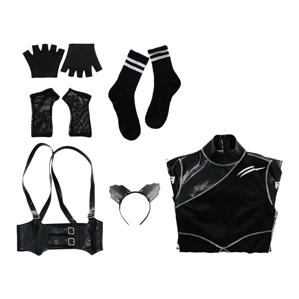 Wednesday The Addams Family (2022 TV Series) Wednesday Cat Suit Cosplay Costume