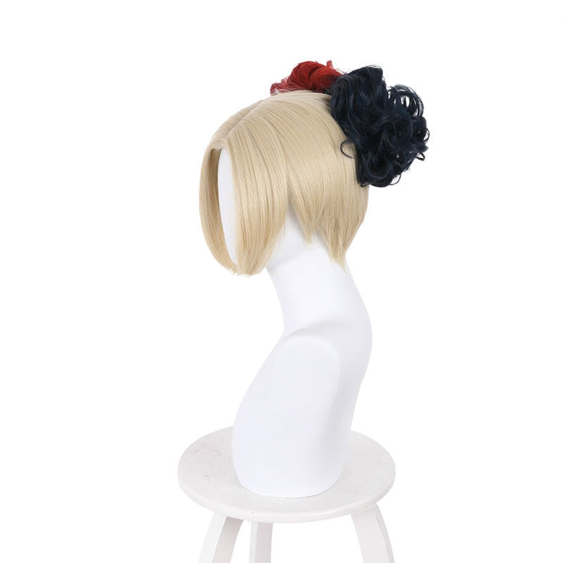 Movie Birds of Prey 2 The Suicide Squad Harley Quinn Short Mixed Blonde Cosplay Wigs