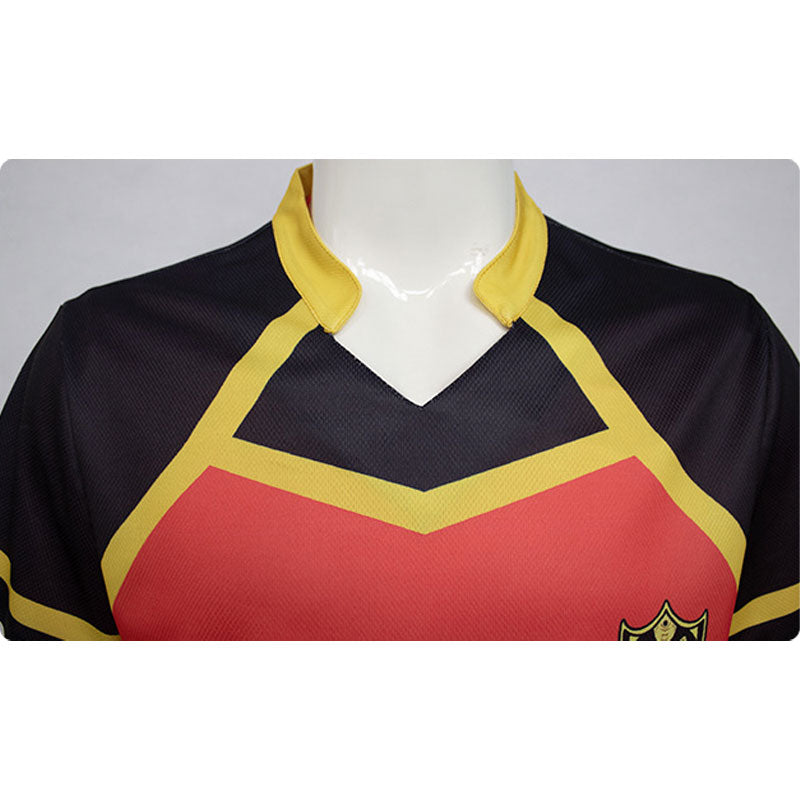 Anime Blue Lock Yoichi Isagi Jerseys Black Cosplay Costumes