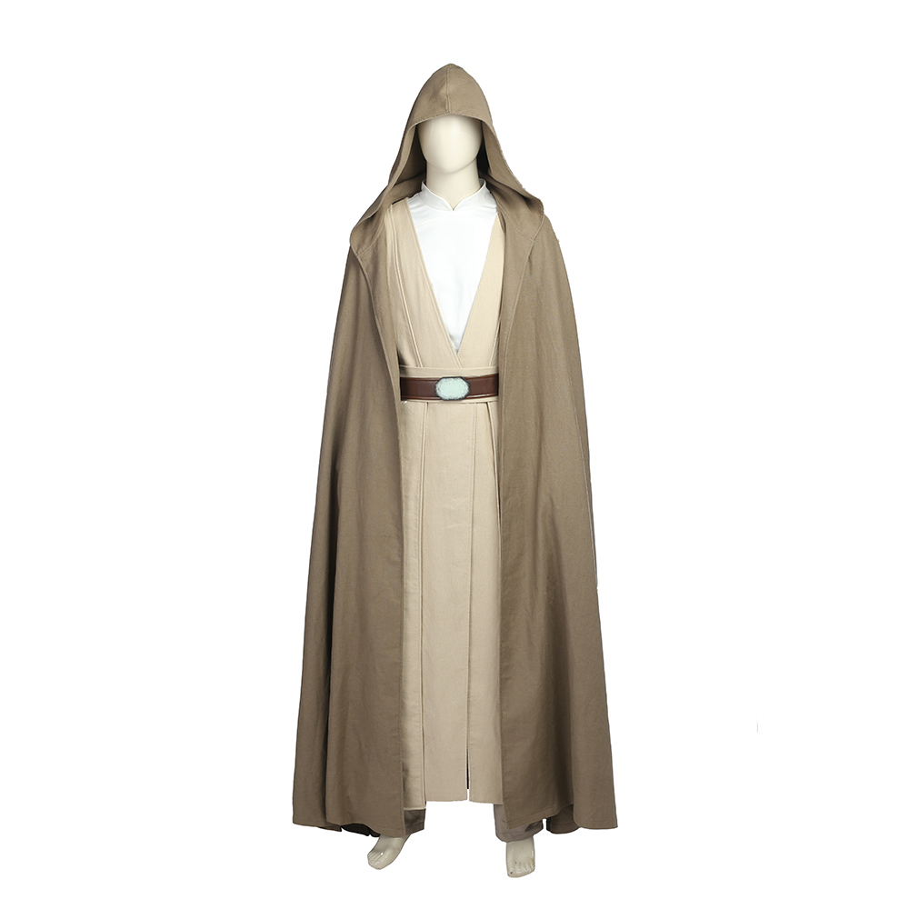 Movie Star Wars Luke Skywalker Cosplay Party Dress Set Halloween Men's Costume Outfits Full Set M20170166