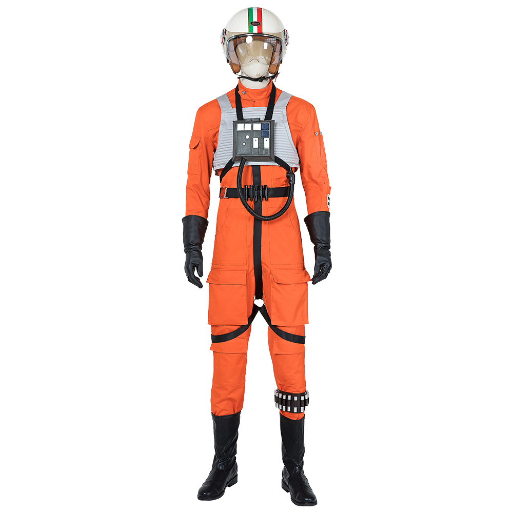 Movie Star wars X-WING Rebel Pilot Cosplay Costume Jumpsuit Uniform Outfit set  M20200350