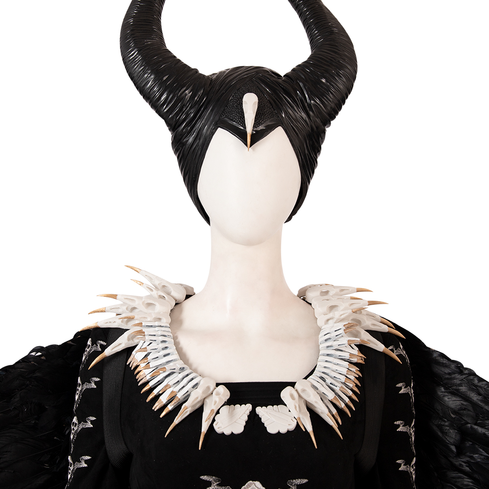 Movie Maleficent Disguise Disney Sleeping Beauty Cosplay Costume With Hat And Wings  M20190310