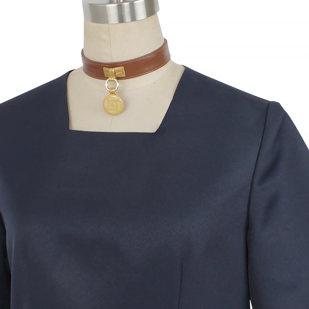 Anime Jujutsu Kaisen Nishimiya Momo Cosplay Costume Women Dress Collar Hair Rope