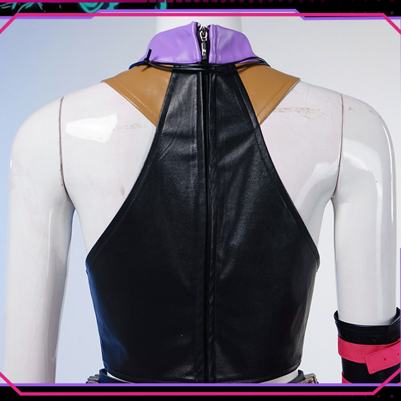 League of Legends LOL Arcane 2 Jinx Purple Suit Cosplay Costume