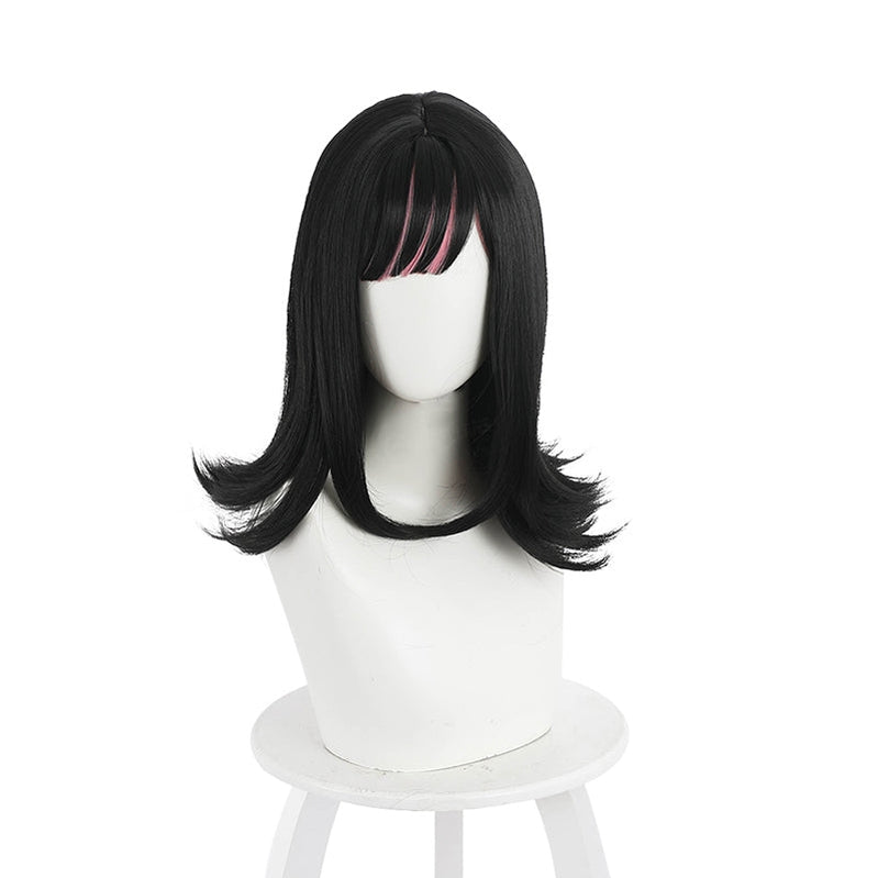 Anime Akudama Drive Doctor Long Pink Gradient Blue Cosplay Wigs