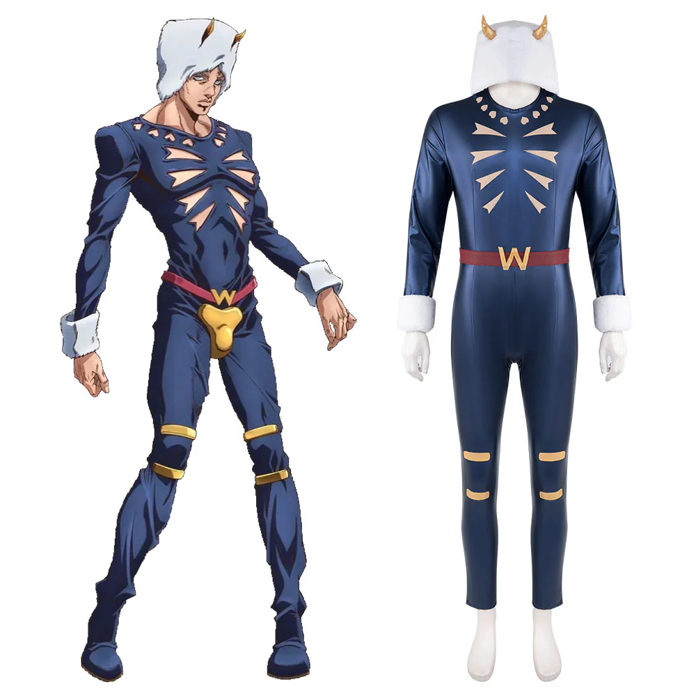 JoJo's Bizarre Adventure: Stone Ocean Anime Weather Report Halloween Cosplay Costume