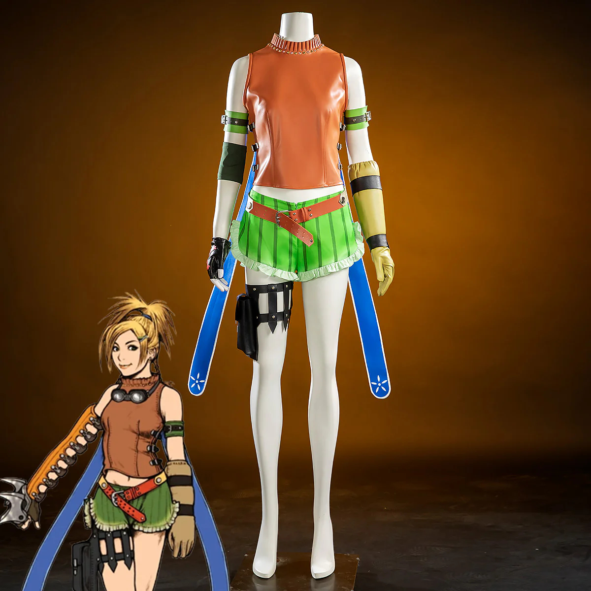 Final Fantasy X Rikku Cosplay Costume