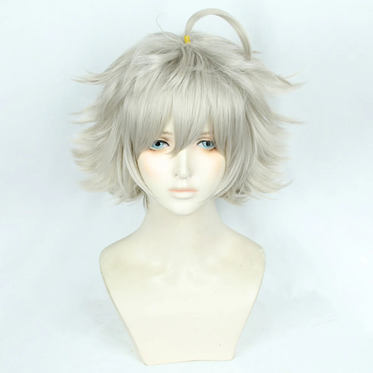 Black Clover Asta Light Yellow Gray Cosplay Wig