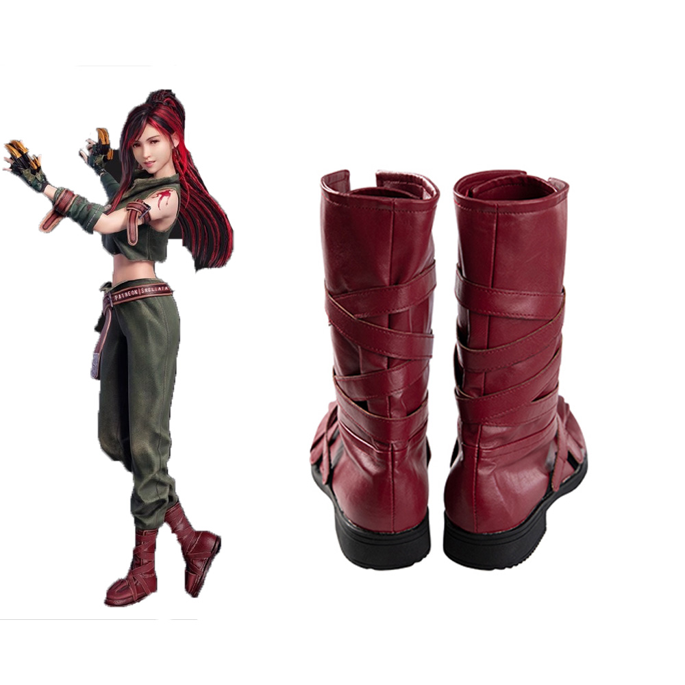 Final Fantasy VII Ever Crisis Tifa Lockhart Cosplay Shoes Boots