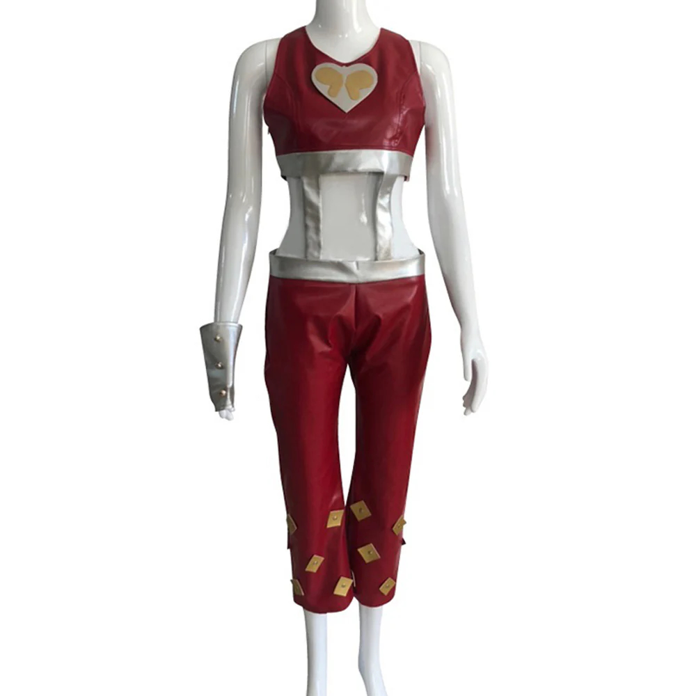 Jojo'S Bizarre Adventure Jolyne Cujoh Red Cosplay Costume