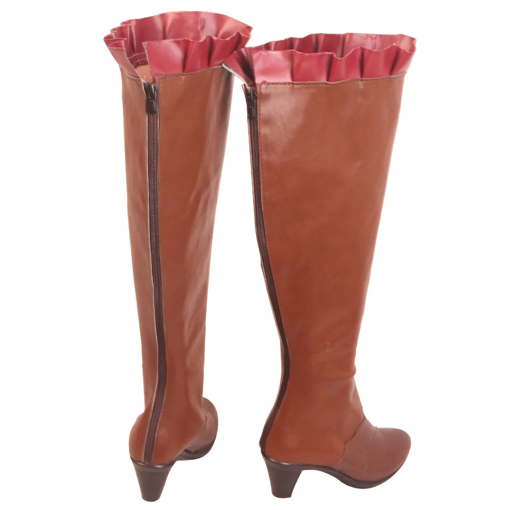 Black Clover Mimosa Vermilion Brown Shoes Cosplay Boots