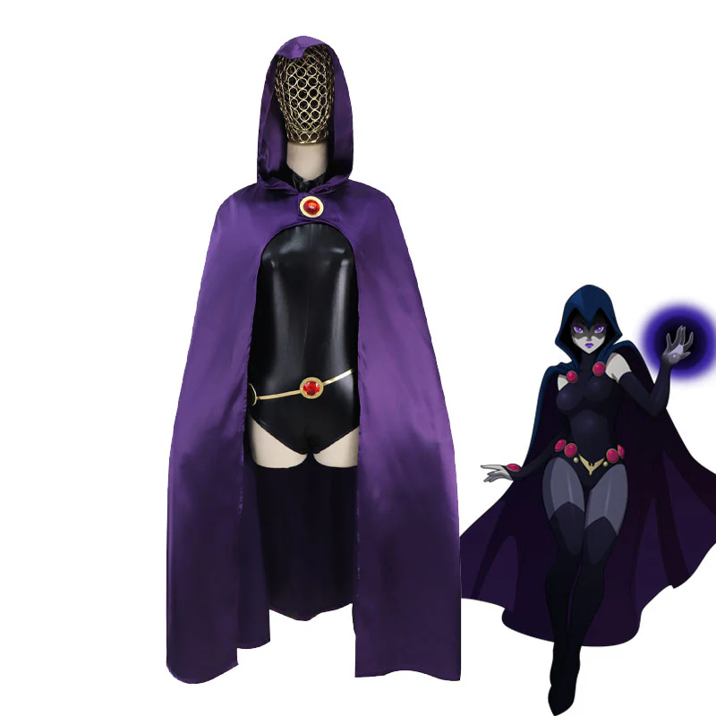 DC New Teen Titans Raven Cosplay Costumes