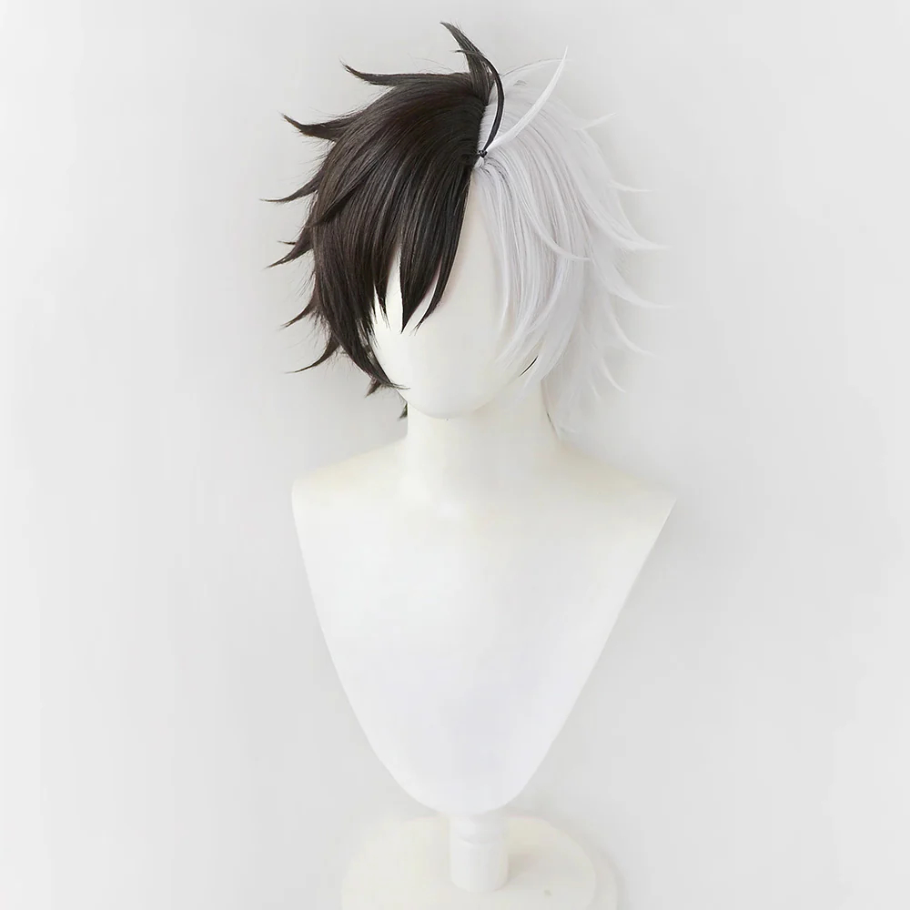 Wind Breaker Haruka Sakura Black White Cosplay Wig