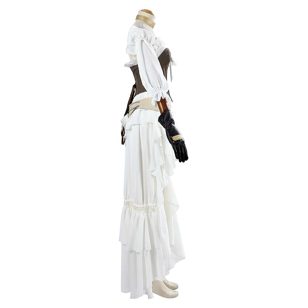 FF Ishgard White Dress Outfit Party Carnival Halloween Cosplay Costume