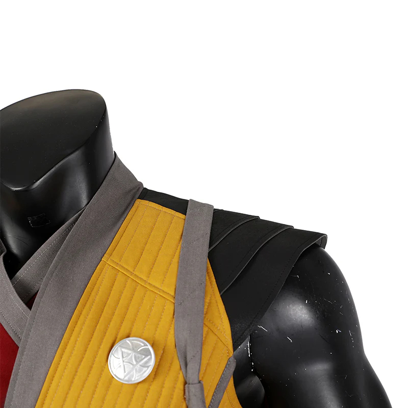 Mortal Kombat Scorpion Top Pants Mask Full Outfits Party Carnival Halloween Cosplay Costume