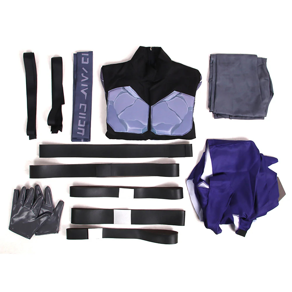 Game Valorant Omen Fantasia Cosplay Costumes Gloves Fancy Outfits Clothes Carnival Party