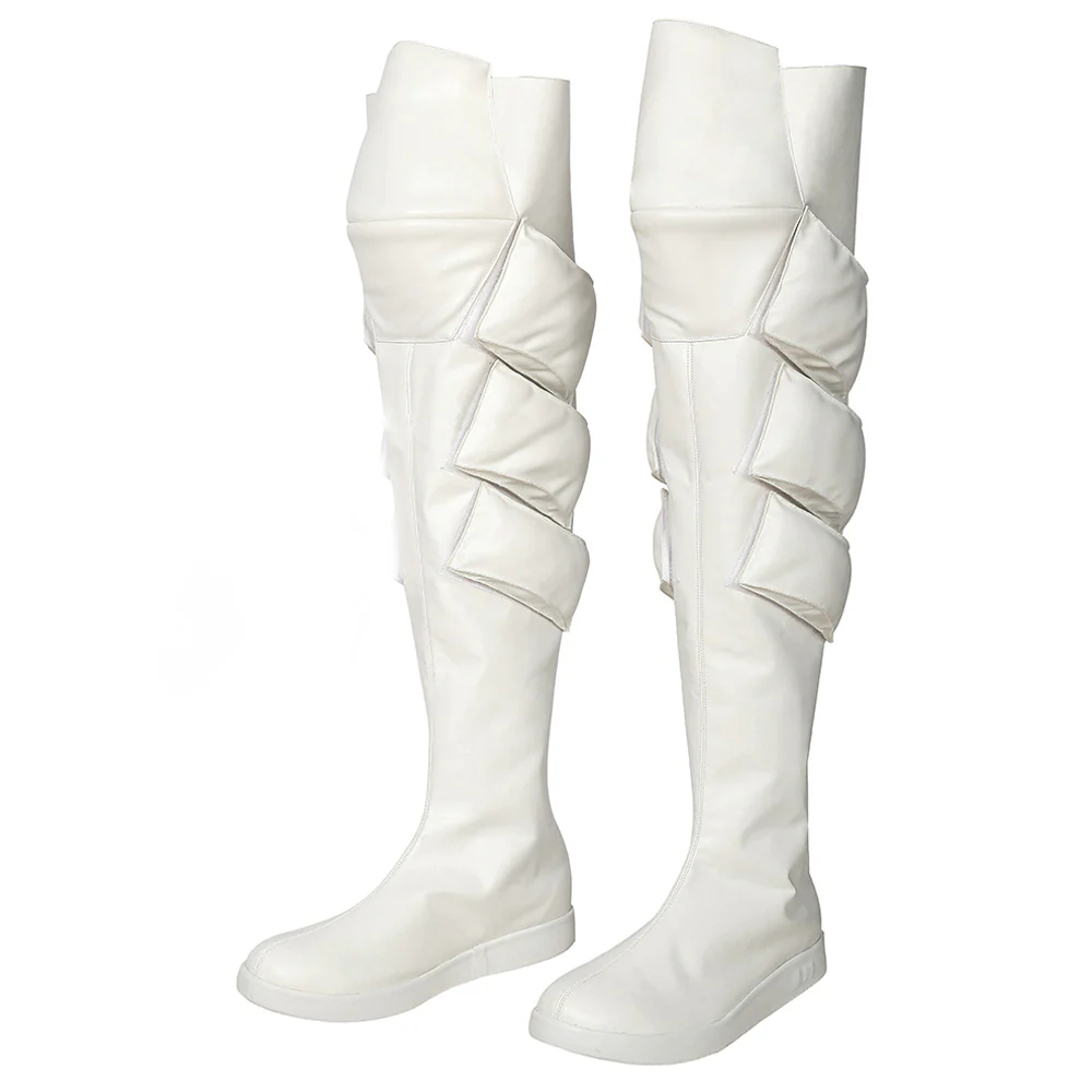 Fire Force Enen No Shouboutai Shou Kusakabe Silver Shoes Cosplay Boots