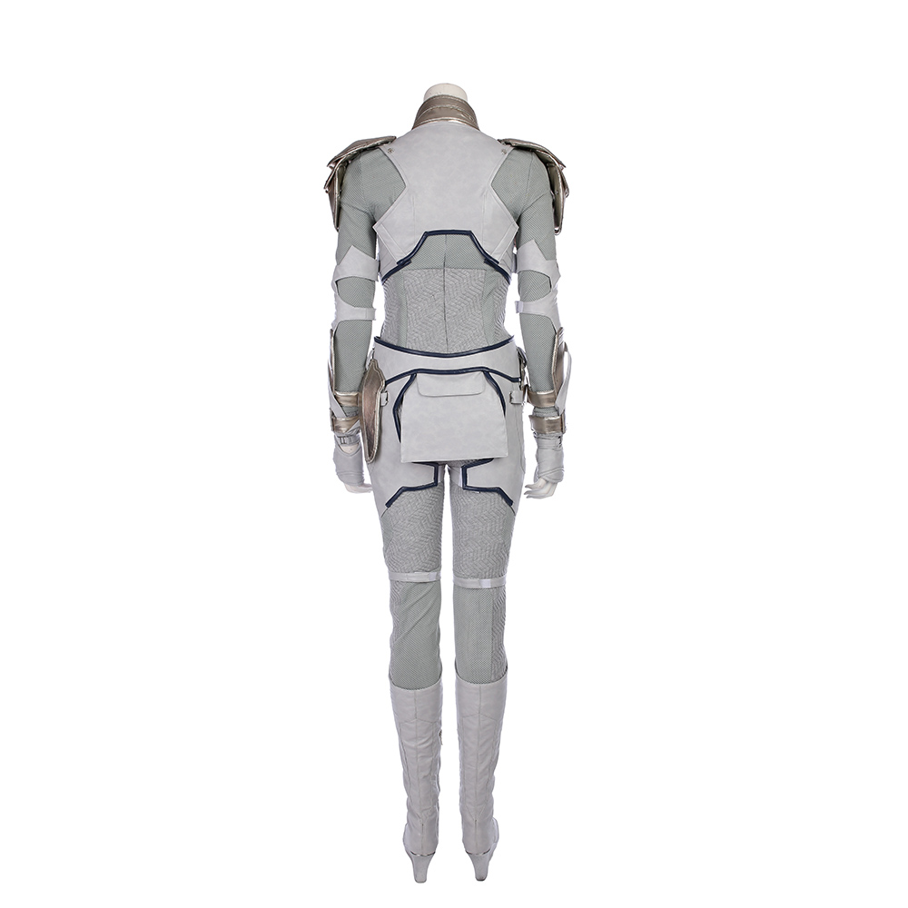 Marvel Movie Thor Ragnarok Valkyrie White War Armor Cosplay Costume  M20170176