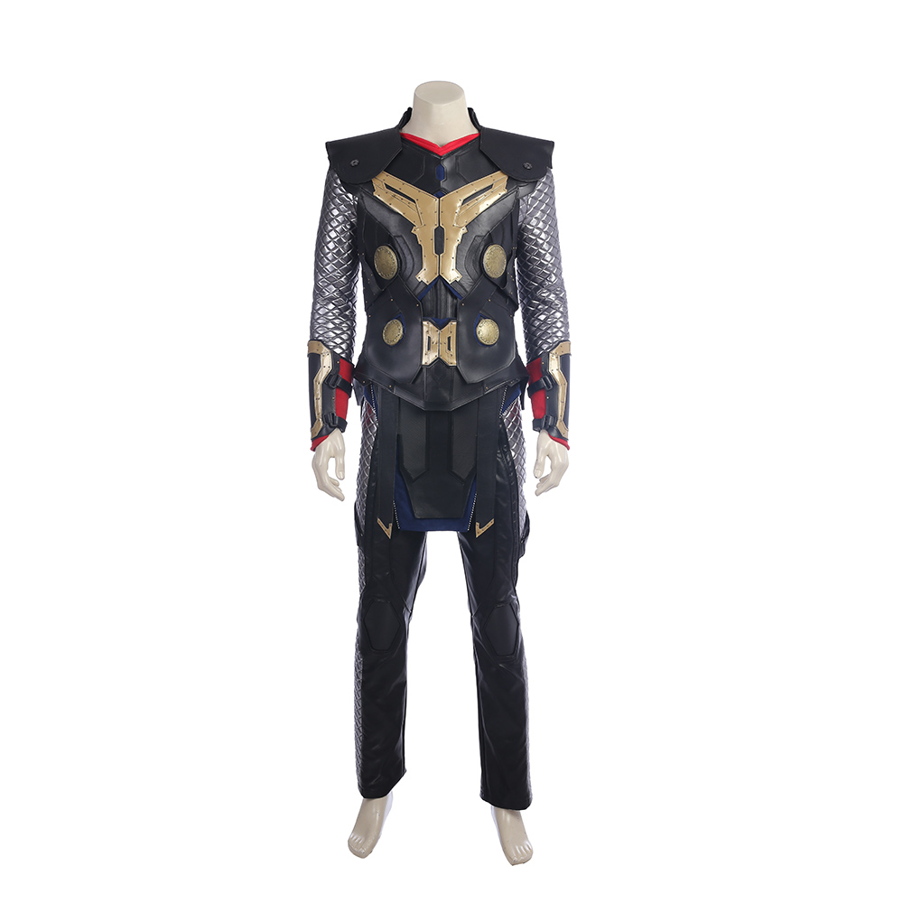 Marvel Movie Thor The Dark World Thor Odinson Black/Red Halloween Cosplay Costume Full Set M20170178 