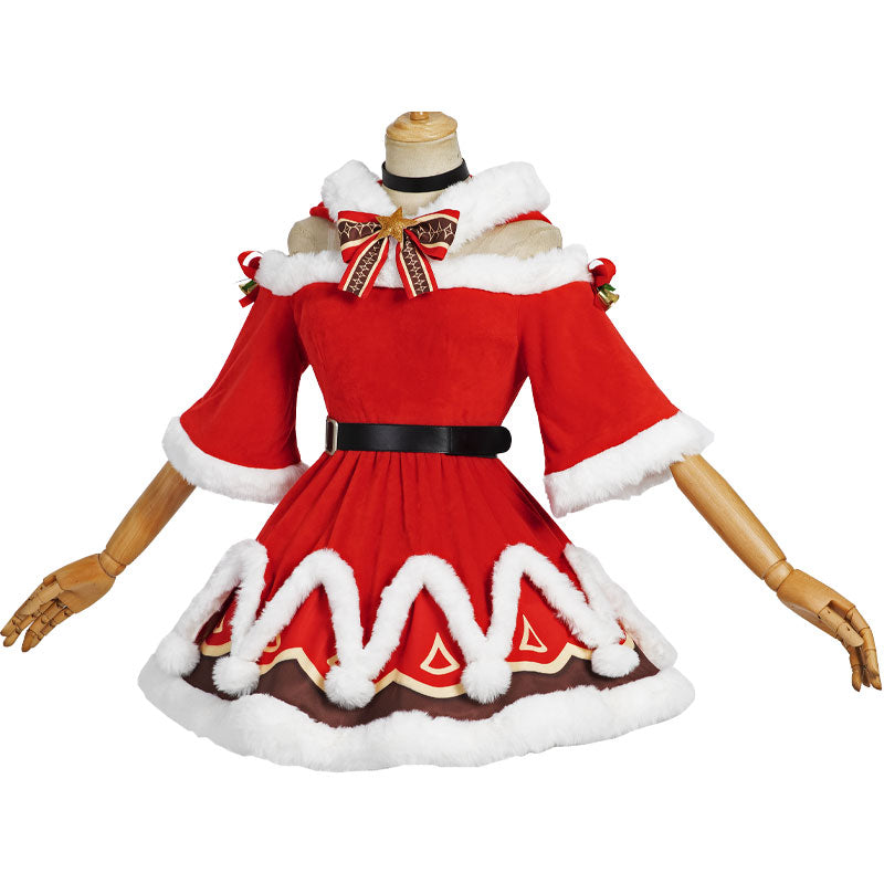 Game Genshin Impact Christmas Barbara Cosplay Costumes