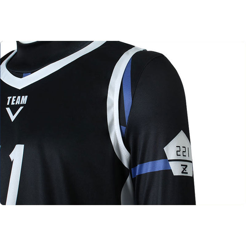 Anime Blue Lock Reo Mikage Seishiro Nagi Black Cosplay Costumes