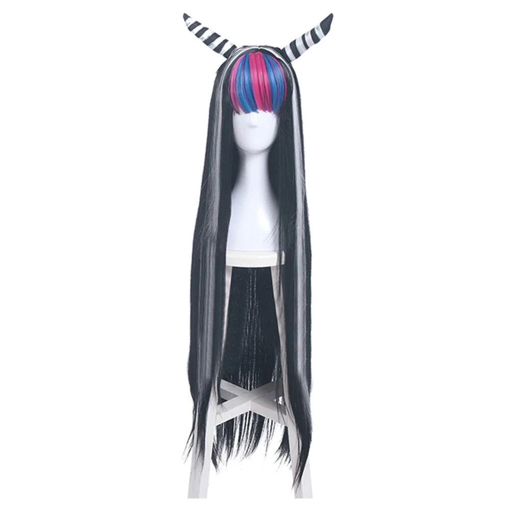 Danganronpa 2: Goodbye Despair Ibuki Mioda Black Cosplay Wig