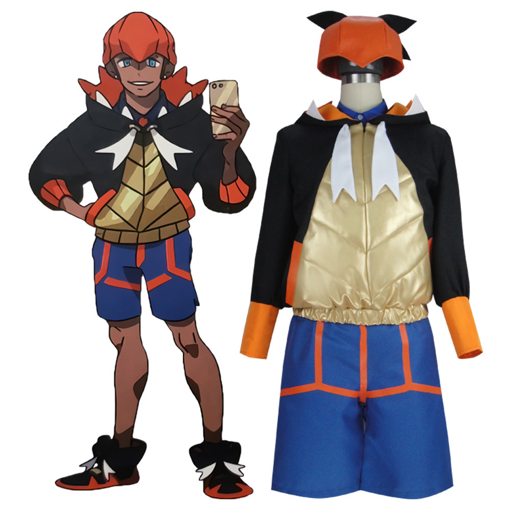 Pokémon Sword And Shield Raihan Outfit Cosplay Costume