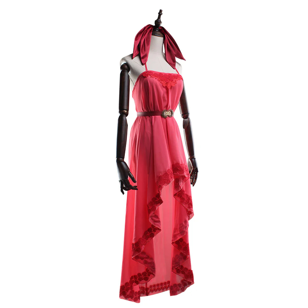 Final Fantasy VII Remake FF7 Aerith Gainsborough Pink Cosplay Costume