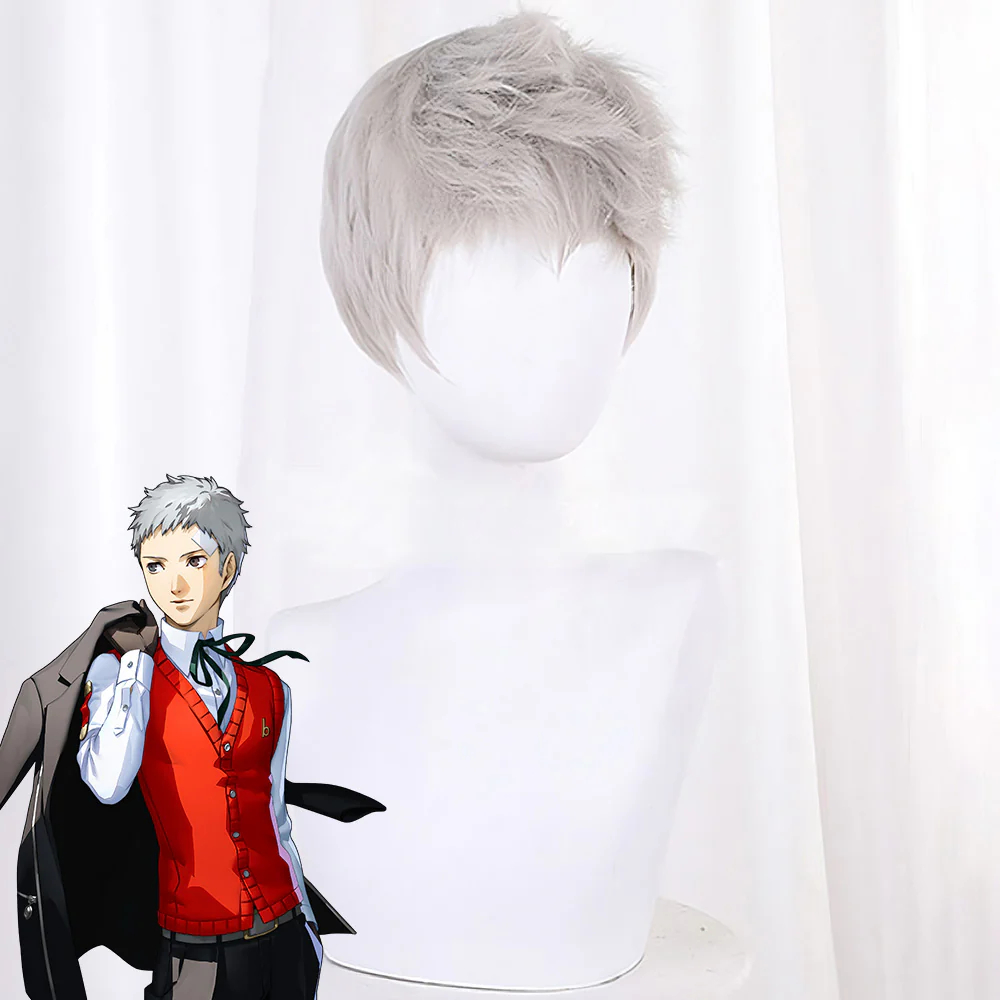 Persona 3 Reload P3R Akihiko Sanada Silver Cosplay Wig