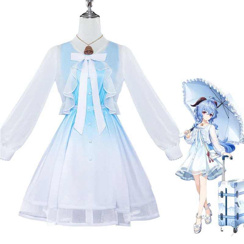 Game Genshin Impact X Animate Ganyu Cosplay Costumes