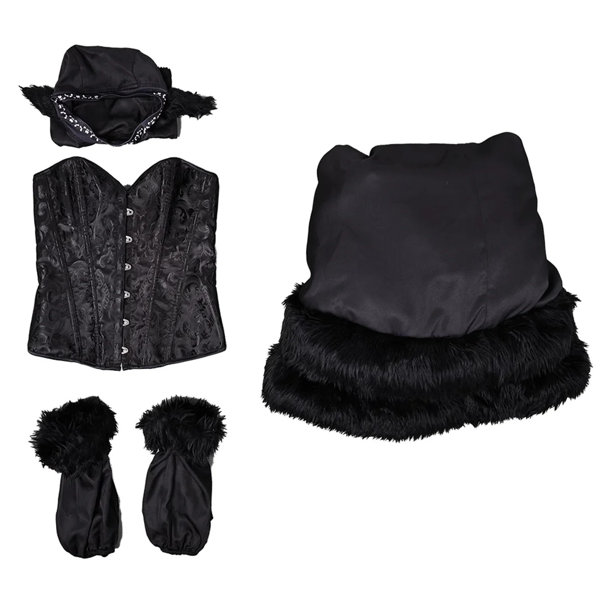 Delicious in Dungeon Marcille Labyrinth Master Black Dress Cosplay Costume