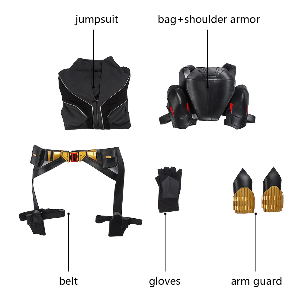 Marvel Movie 2020 Black Widow Natasha Romanoff Cosplay Costume BW Scarlett Johansson Suit 4558