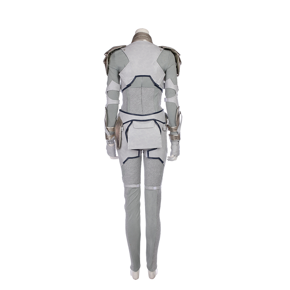 Marvel Movie Thor Ragnarok Valkyrie White War Armor Cosplay Costume  M20170176