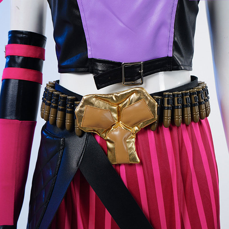 League of Legends LOL Arcane 2 Jinx Purple Suit Cosplay Costume