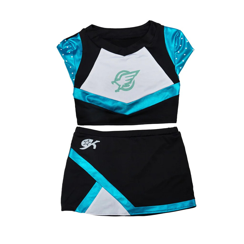Euphoria Maddy Perez Blue Cheerleader Outfit Women Halloween Carnival Party Cosplay Costume
