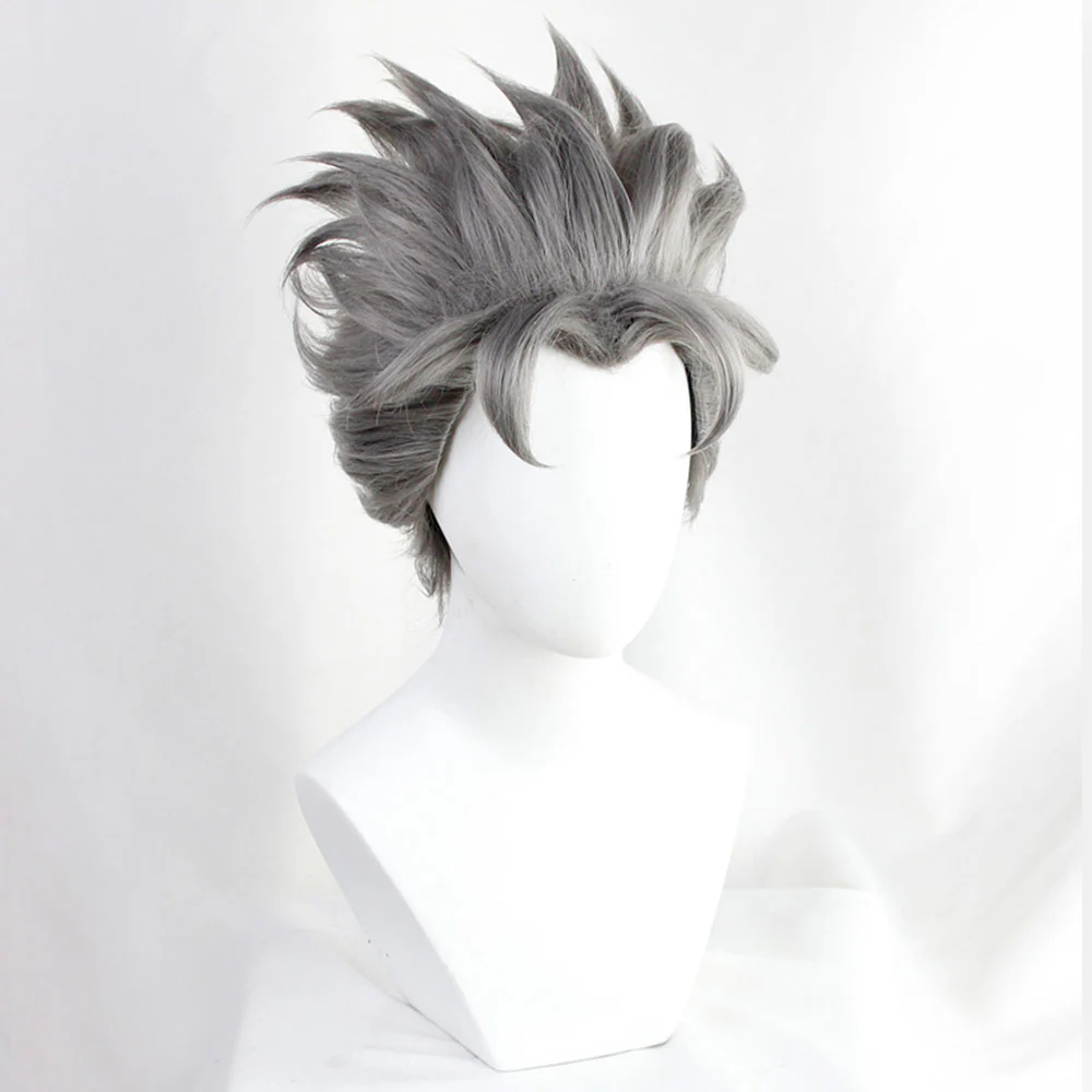 JoJo's Bizarre Adventure: Diamond Is Unbreakable Koichi Hirose Grey Cosplay Wig