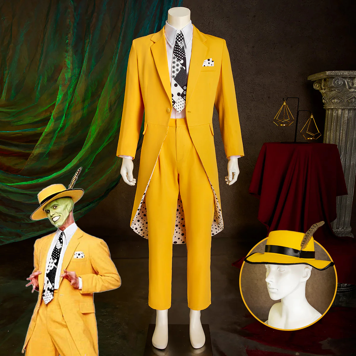 The Mask (1994 film) Stanley Ipkiss Cosplay Costume