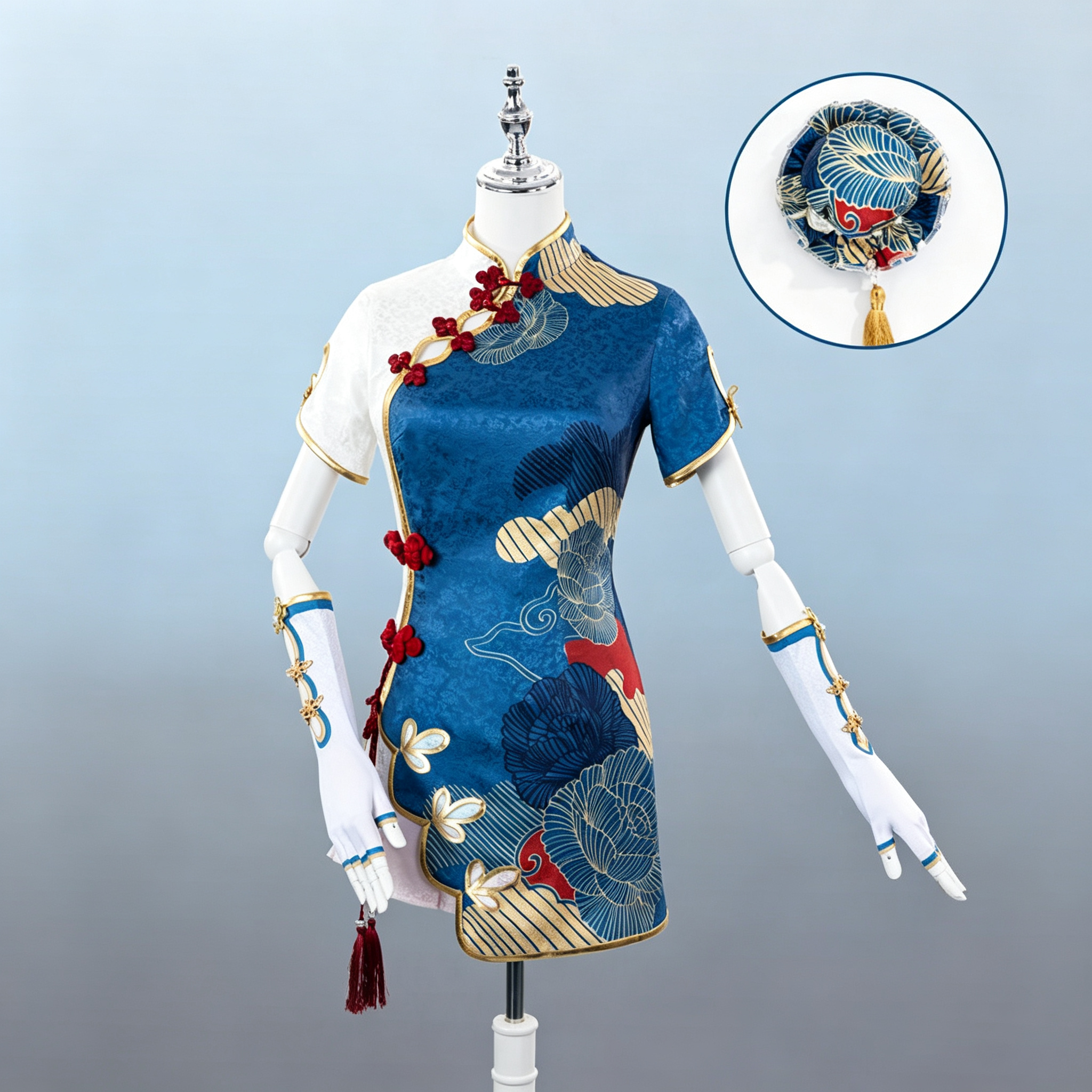 Bang Dream! Maruyama Aya Cosplay Costume Qipao Dress